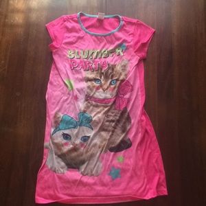 Girls cat nightgown